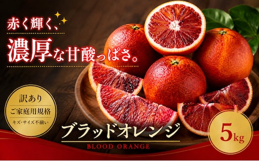 ＜訳あり 愛媛県産ブラッドオレンジ 合計約5kg＞『2027年2月下旬～4月上旬迄に順次出荷予定』 赤い 果肉 濃厚 甘い ご家庭用 果汁 果物 くだもの フルーツ みかん オレンジ 柑橘 人気柑橘 特産品 株式会社OSN 愛媛県 西予市 【常温】