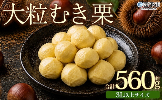 ＜大粒むき栗 約280g×2袋＞『9月中旬から順次出荷予定』 和栗 皮なし くり おおつぶ 大きい 幻の栗 甘い 新鮮 栗ごはん 栗きんとん 剥き栗 甘露煮 旬 国産栗 お取り寄せ 旬 特産品 国産 秋の味覚 真空パック 長期保存 皮むき不要 おせち 小屋敷農園【冷凍】