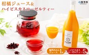 ＜温州みかんジュース 1本＆ハイビスカスローゼルティー 5袋＞『1か月以内に順次出荷予定』みかん ジュース ミカン オレンジ かんきつ お茶 ハーブティー ノンカフェイン ハーブ茶 リラックスティー ホットティー 紅茶 国産 ひさしげ農園 愛媛県 西予市【常温】