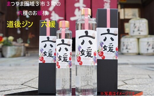 水口酒造 道後ジン「六媛」500ml クラフトジン スピリッツ 愛媛 お酒 晩酌 家飲み 宅飲み 愛媛県産素材 ボタニカル フレッシュ 華やかな香り 香ばしい香り キレ のかな甘み 