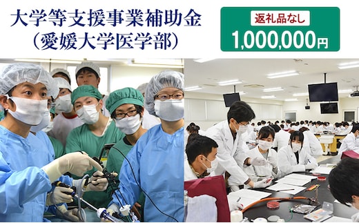 【お礼の品なし】大学等支援事業補助金（愛媛大学医学部） 1,000,000円