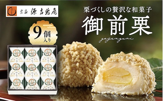【宗家 源吉兆庵】栗をまるごと使用した『御前栗』9個セット ｜ 愛媛県 鬼北町 和栗 くり 高級 贅沢 和菓子 贈答用 季節限定 希少 旬の味 絶品 ※離島への配送不可 ※2026年1月中旬頃までに順次発送予定