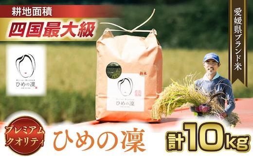 【R7年産】【愛媛県ブランド】ひめの凜 10kg（プレミアムクオリティ） ｜ お米 お米不足 お米品薄 おいしい お米 事業者支援 送料無料 白米 精米 国産 限定 ごはん ご飯 白飯 ゴハン 愛媛県産 鬼北町 ※2025年11月上旬より順次発送予定