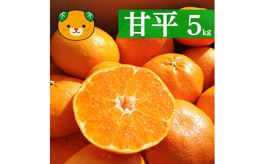 先行予約 甘平 約5kg みかん 蜜柑 柑橘 オレンジ フルーツ 果物 くだもの 高級 ブランド ビタミン 美容 健康 愛媛 愛南 【お届け期間:2024年1月頃～2月頃】 (なくなり次第終了)