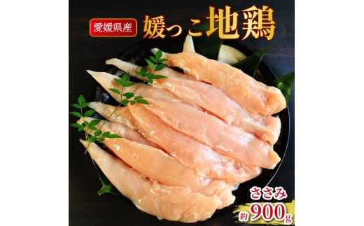 地鶏 愛媛 媛っこ地鶏 ささみ 約900g 鶏肉 鳥肉 肉 チキン ささみ 焼肉 焼き鳥 BBQ 冷凍 国産 高級 タンパク質 低脂肪 糖質 唐揚げ サラダチキン スープ 出汁 ダイエット 愛南町 送料無料 ローカルスタンダード
