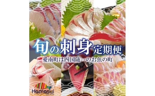 定期便 6回 刺身 鮮魚 冷凍 真空 パック 旬 かつお タイ ブリ 愛南ゴールド真鯛 シマアジ カンパチ 高級魚 鰤 鰹 鯛 縞鯵 勘八 魚 魚介 魚介類 海鮮 海鮮食品 おかず おつまみ 新鮮 天然 養殖 ハマスイ 愛南町 愛媛県