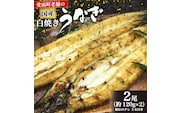 国産 うなぎ 手焼き 白焼き 2本 ( 1本 約120g / 合計 約240g ) 鰻 白焼 秘伝の タレ 山椒 付き セット うな重 ひつまぶし うな丼 わさび ギフト 贈答 贈り物 お中元 お歳暮 父の日 土用の丑の日 冷凍 老舗 お食事処 亀一 愛媛県 愛南町 高級 海鮮 魚介