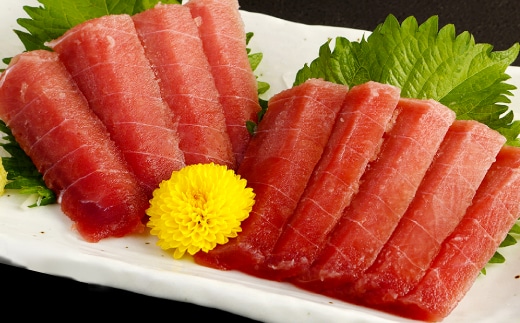 mh001厳選メバチマグロ赤身１柵【誉丸】