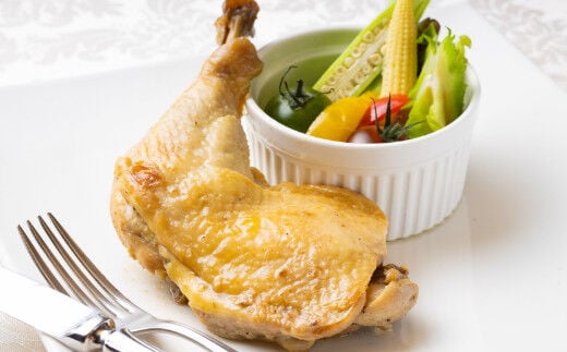 sb004【無添加】骨付きはちきん地鶏のコンフィ２本付（約５００ｇ）