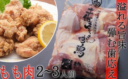 ag020【２～３人前】はちきん地鶏のモモ肉 500ｇカット