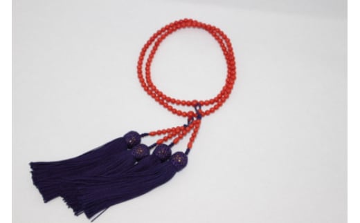 Ａ-190 赤珊瑚 数珠・念珠 本連