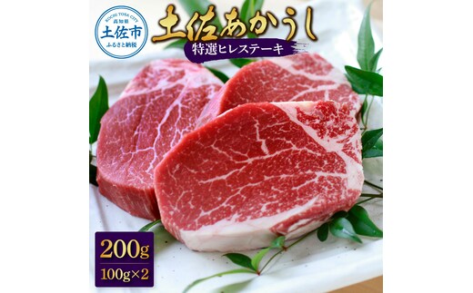 土佐和牛特選ヒレ肉200ｇ 特製ソース２種類付【ステーキ用】国産 和牛 土佐あかうし お肉 肉 ステーキ 赤身 ヒレ フィレ 故郷納税 ふるさとのうぜい 返礼品 高知県 高知