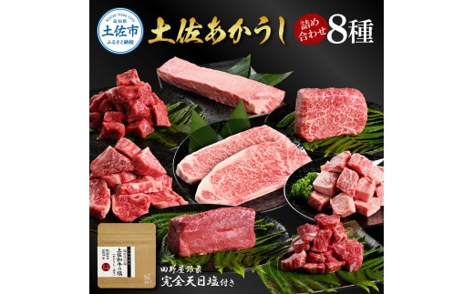 特選 土佐あかうし 長期熟成肉 8種 詰め合わせ セット 田野屋銀象 完全天日塩付き 牛肉 肉 お肉 和牛 国産 牛 赤身 ヒレ カルビ ロース ステーキ スネ肉 熟成肉【株式会社LATERAL】 [BQAU033]