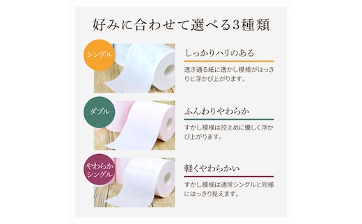 花やわらかシングル ３０ロール入り トイレットペーパー シングル 柄