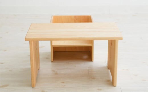花テーブルと変化いすのセット インテリア 木製 日本製 家具 木製 子供