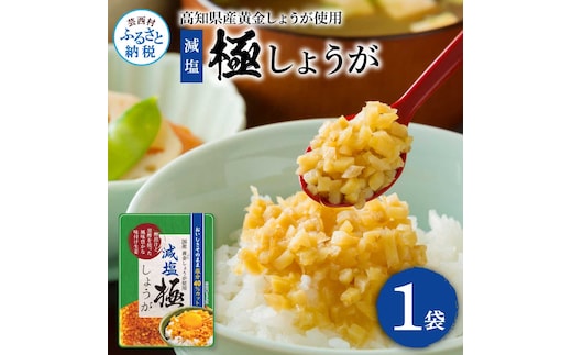減塩味付け極しょうが110g×1袋 - 減塩 しょうが ショウガ 生姜 生ふりかけ 坂田信夫商店 黄金しょうが 高知 国産 料理 おかず 調味料 ご飯のお供 混ぜご飯 刻み生姜 健康 話題