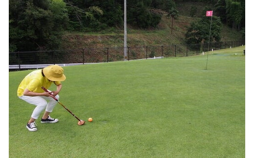 小草パークゴルフ場 1日 利用券 ( ペアチケット ) パークゴルフ 18ホール ペア 用具レンタル 高知 中土佐町