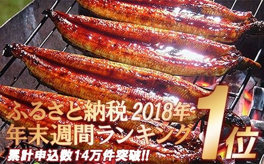 〈鰻大好き定期便〉うなぎ蒲焼き≪大≫（160g x 6本）12カ月セット ／Resu-07