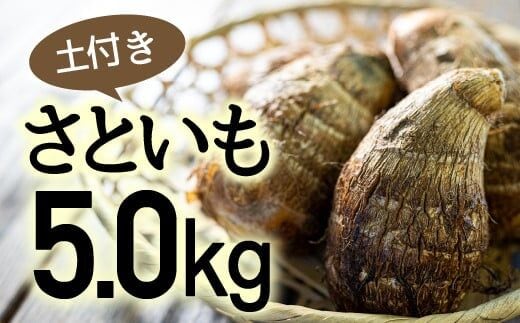 四万十町産「土付きさといも」5.0㎏／Fiz-A06