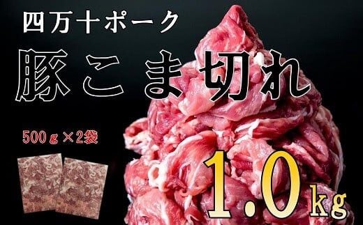 ◆丁度いい1.0㎏◆四万十町産◆新鮮国産ブランド豚こま切れセット ／Adf-A24
