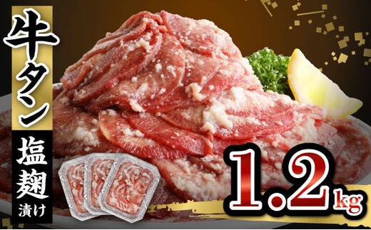 牛タン塩麹漬け 1200g