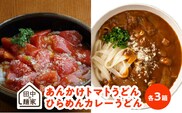 田中の麺家あんかけトマトうどん・ひらめんカレーうどん各3箱_田中の麺家あんかけトマトうどん・ひらめんカレーうどん各３箱_Bu004