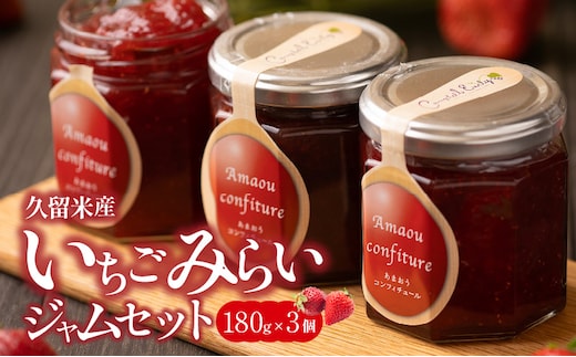 久留米産オリジナルいちご 未来苺（みらいちご）ジャムセット_Ca007