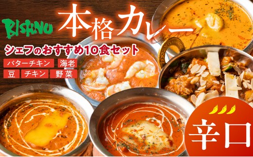 【辛口】ビスヌ 本格カレー シェフのおすすめ10食_Ca047-03