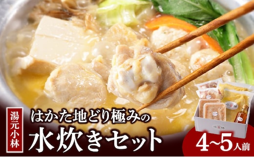 湯元小林 はかた地どり極みの水炊きセット《4～5人前》