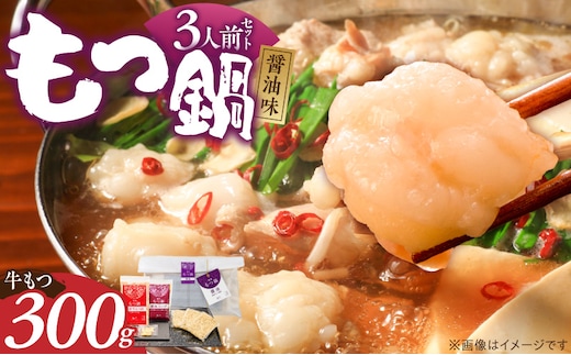 【ご家庭用】博多もつ鍋(醤油味)3人前 _Cn137-01