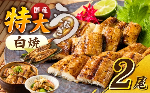 うなぎの白焼 2尾セット（特大サイズ 一尾 170g～200g）_Cu002