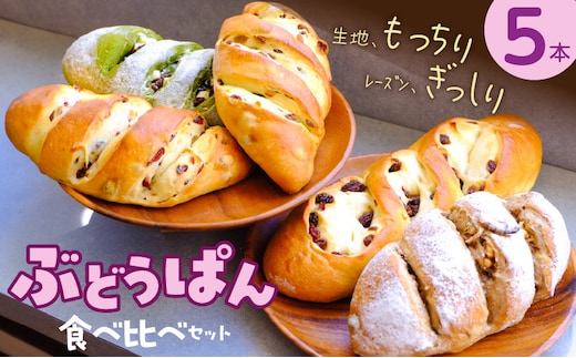 ぶどうぱん食べ比べセット（5本） _Cx242-05
