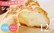 自然栽培 米粉のシュークリーム プレーン12個セット_Dw082