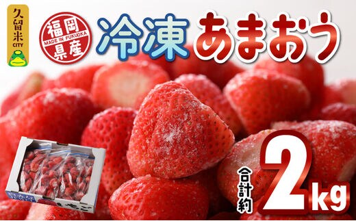 福岡県産 冷凍あまおう 2000g（500g×4パック）_Fi210