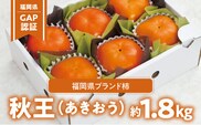 【2026年10月以降お届け】「福岡県GAP」認証！福岡県ブランド柿「秋王」_Fk104