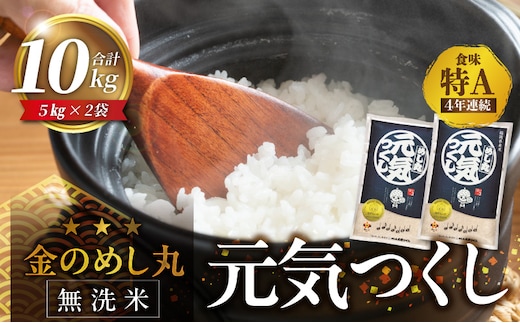 【無洗米】金のめし丸元気つくし 10kg（5kg×2袋）令和7年産_Gr057