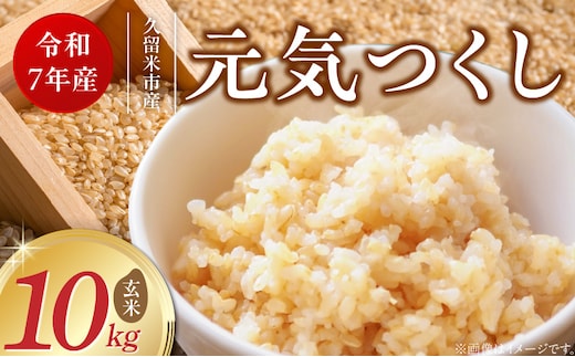 【令和7年産 新米】福岡県産ブランド米元気つくし 玄米 10kg_Gr068