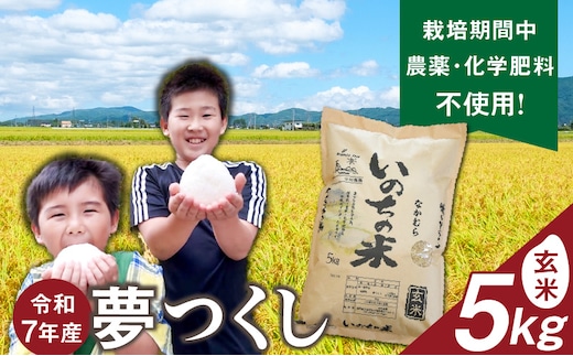 令和7年産夢つくし（玄米）5kg中村農園いのちの米_Gr061