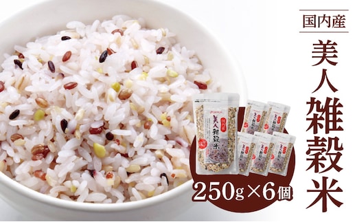 国内産 美人雑穀米 250g×6個 計1500g_Gr009