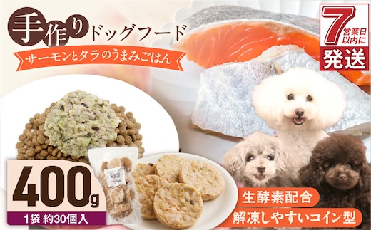 1cofood 手作りドッグフード サーモンとタラのうまみごはん 400g×1袋