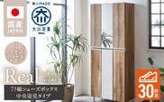 【開梱設置】シューズボックス 【リアル 75 HI板 中央姿見】 アルコウォール_Qd066-06