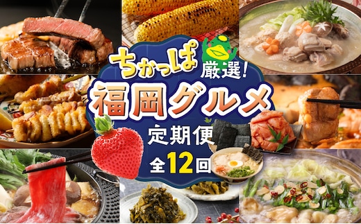 【定期便 12回】ちかっぱ厳選！福岡グルメ _Tk121