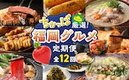 【定期便 12回】ちかっぱ厳選！福岡グルメ _Tk121