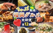 【定期便 12回】ちかっぱ厳選！福岡グルメ _Tk121