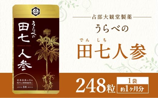 うらべの田七人参 （250mg×248粒）×1袋