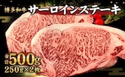 博多和牛 サーロインス テーキ 250g×2枚 計 500g 和牛 国産