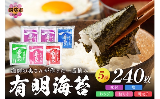 漁師の奥さんが作った一番摘み有明海苔【A5-337】