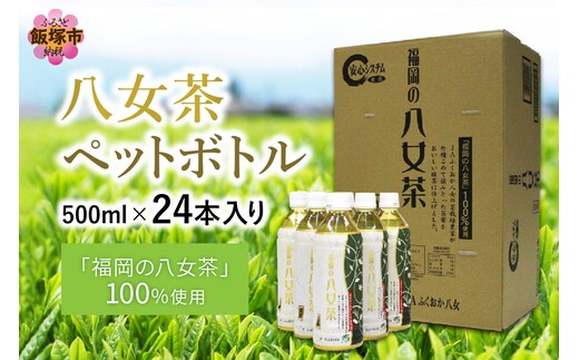 八女茶 煎茶ペットボトル 500ml×24本【A5-309】