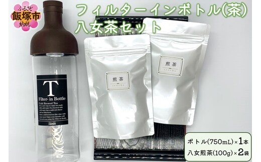 フィルターインボトル（茶）八女茶セット【B3-038】