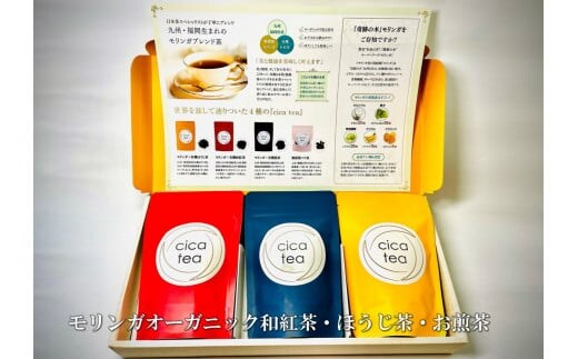 モリンガオーガニック和紅茶・ほうじ茶・お煎茶【A5-437】